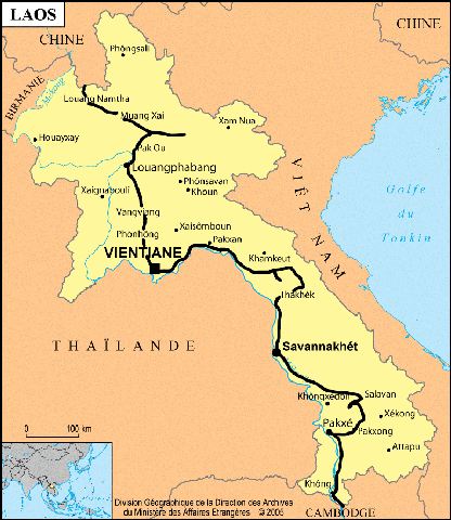 Laos itinéraire
